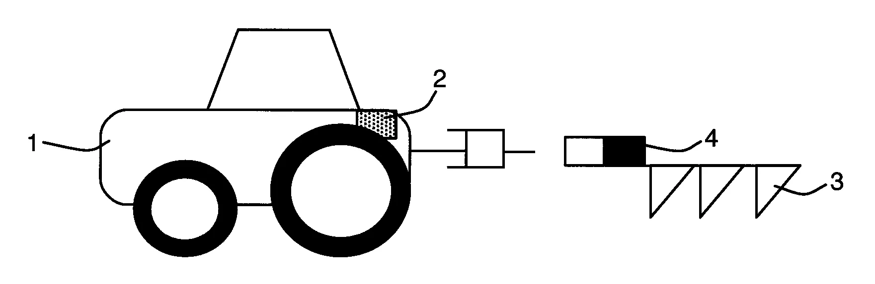 Systeme et procede d'identification automatique d'outil, notamment agricole, susceptible d'etre attache a un vehicule de traction