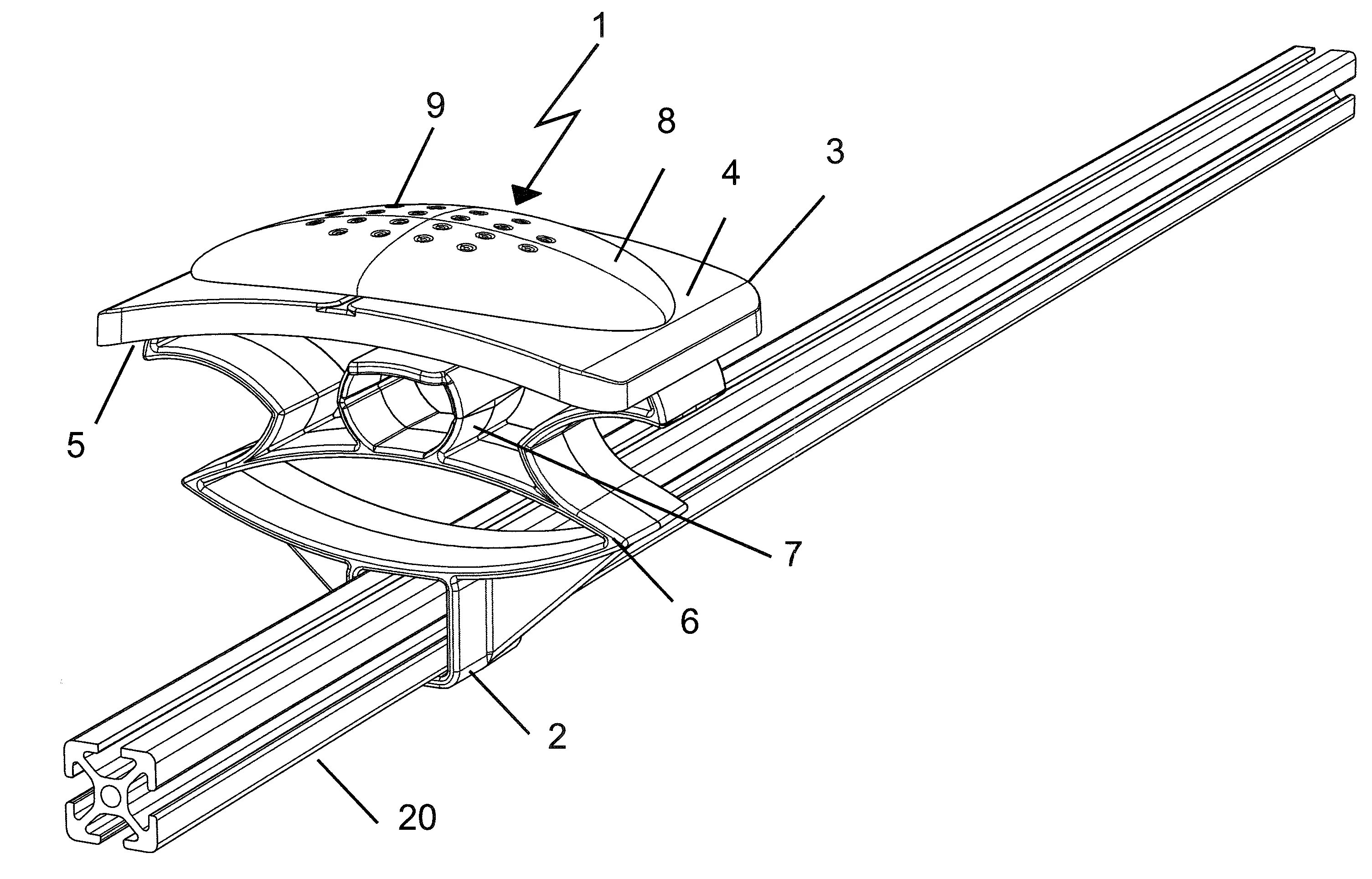 Dispositif de suspension du type interposable entre une structure support et un matelas et sommier equipe d'un tel dispositif