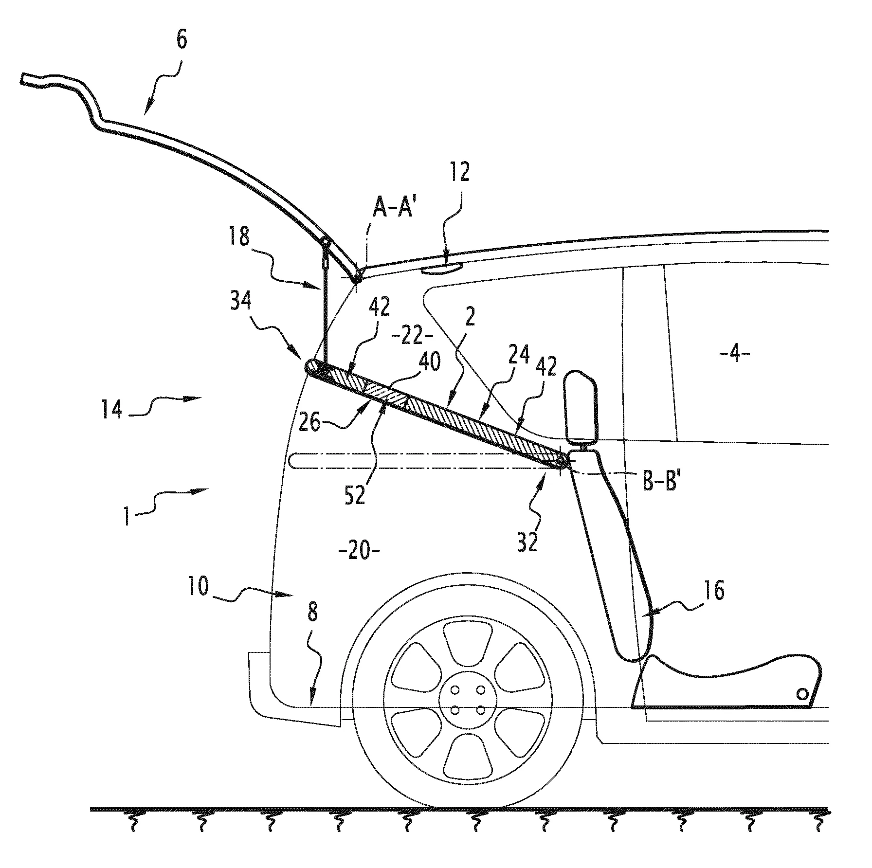 Tablette arriere et ensemble arriere de vehicule automobile