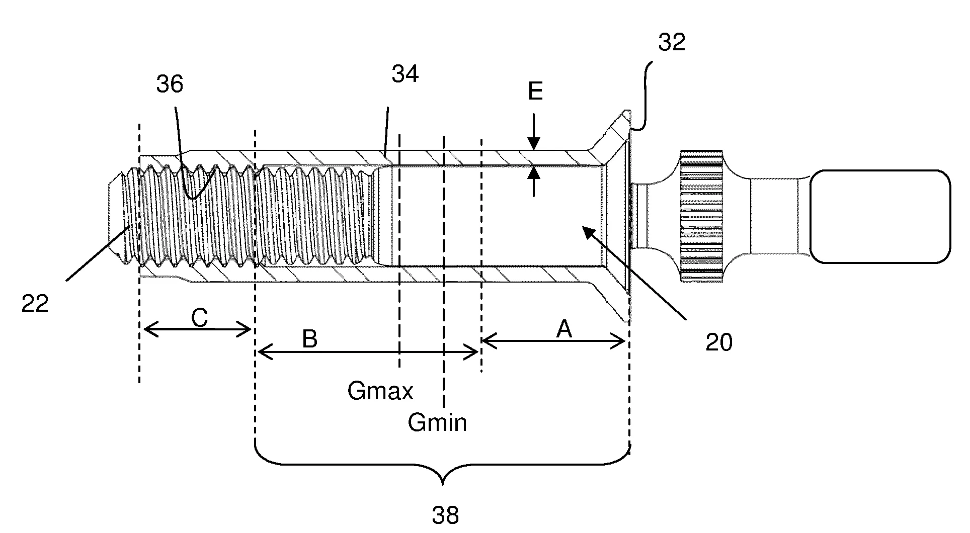 Fixation installee d'un seul cote a douille deformable