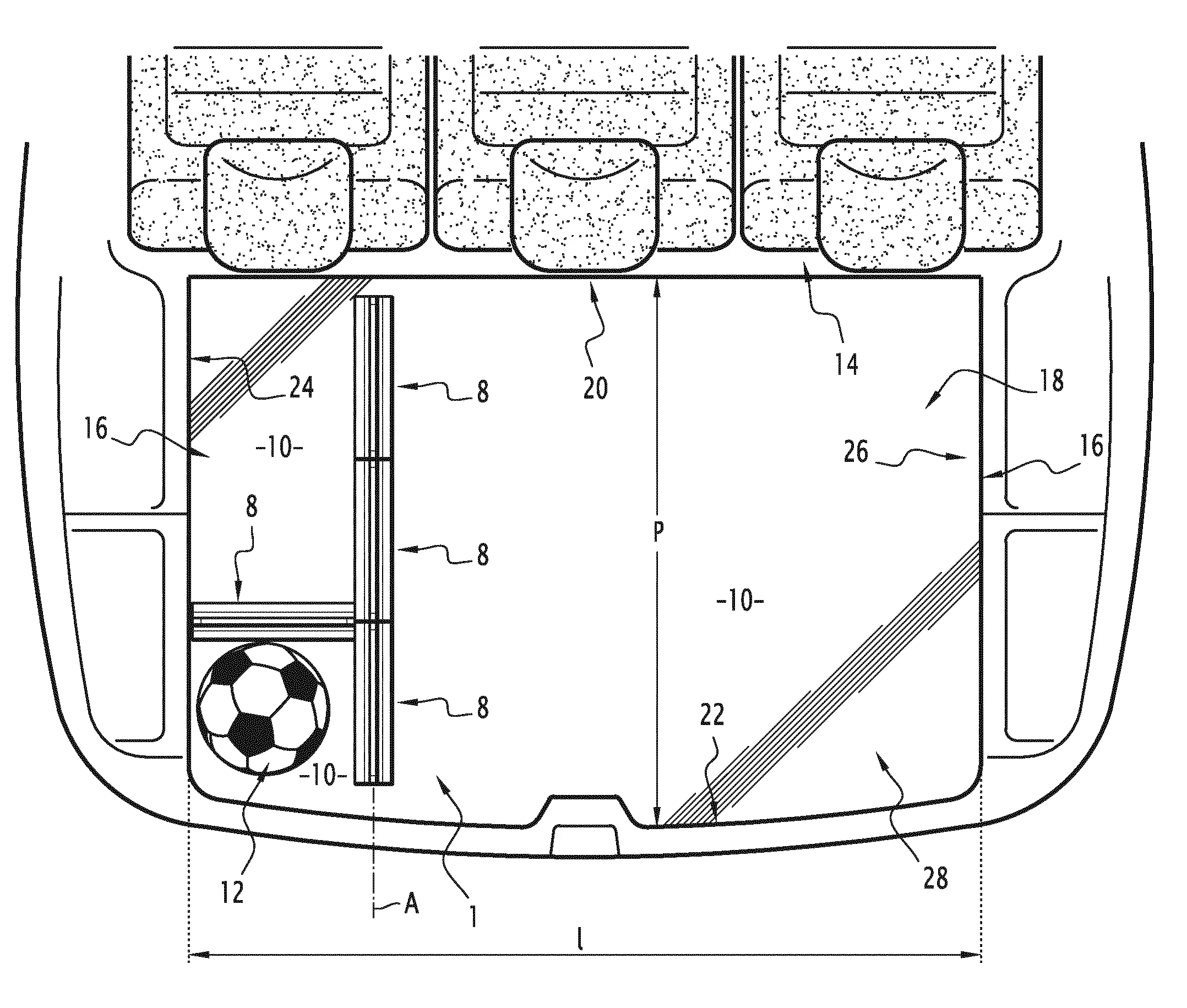 Ensemble de maintien d'objet dans un vehicule