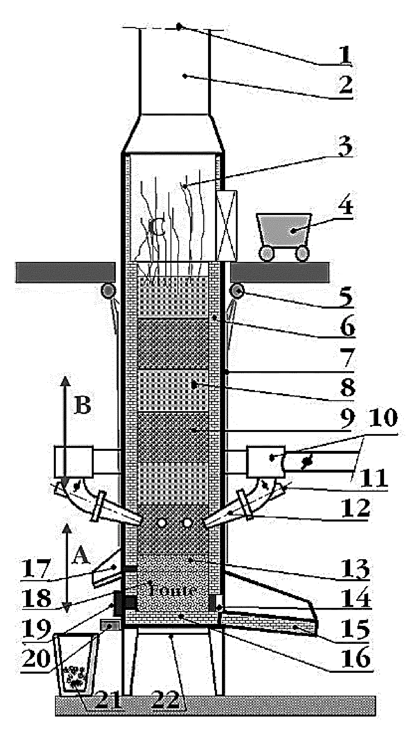 Procede de production de laine de roche et de fonte valorisable