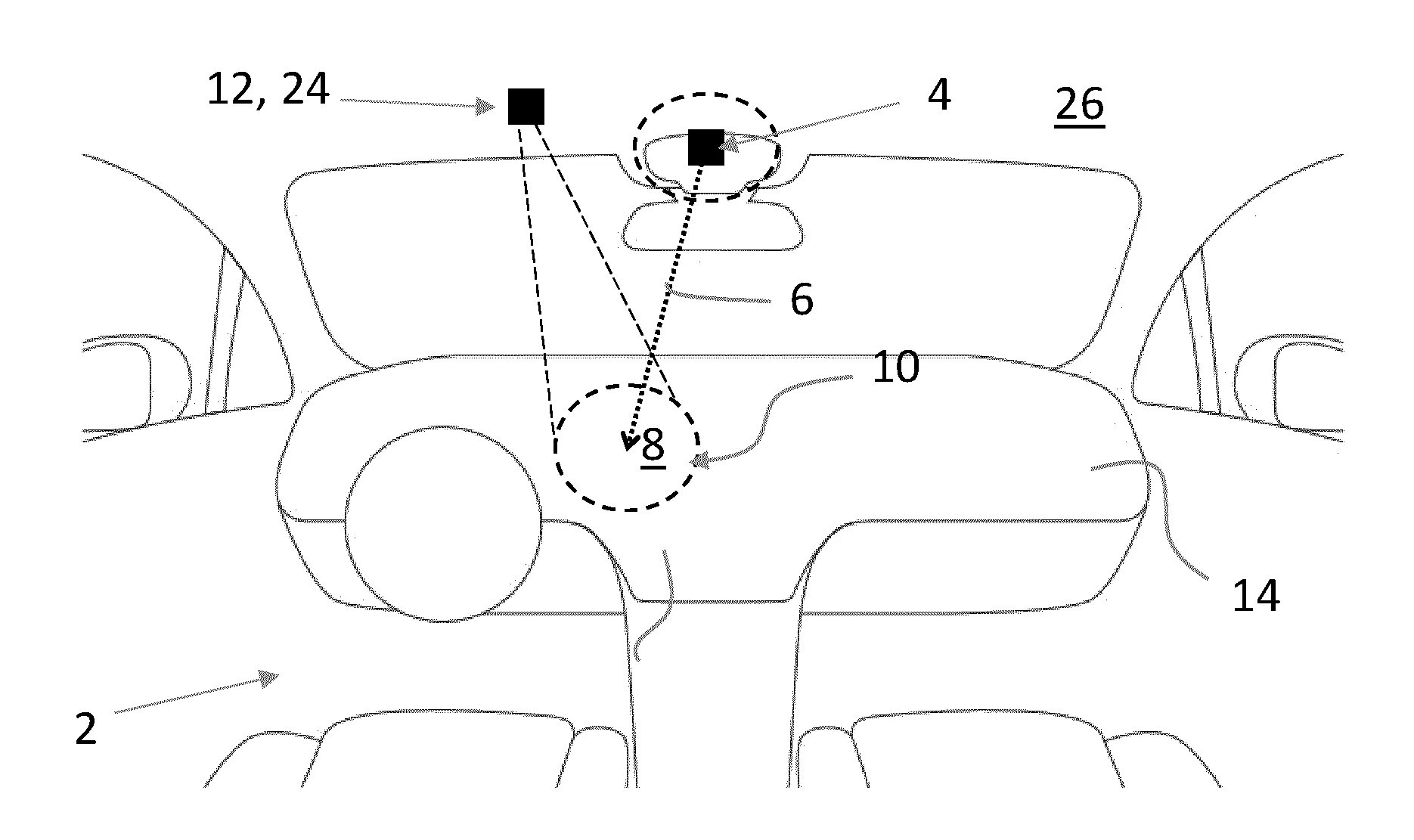 Dispositif de presentation interactive d'informations dans un habitacle de vehicule automobile