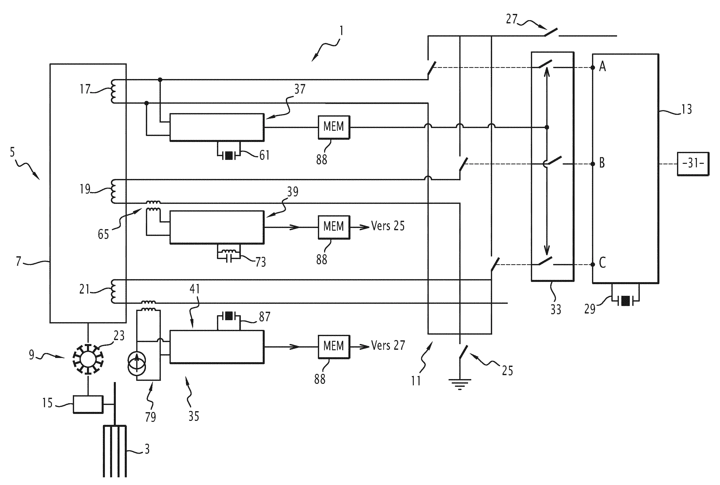 Mecanisme d'entrainement d'absorbants de controle de reacteur nucleaire, procede de surveillance et reacteur nucleaire correspondants