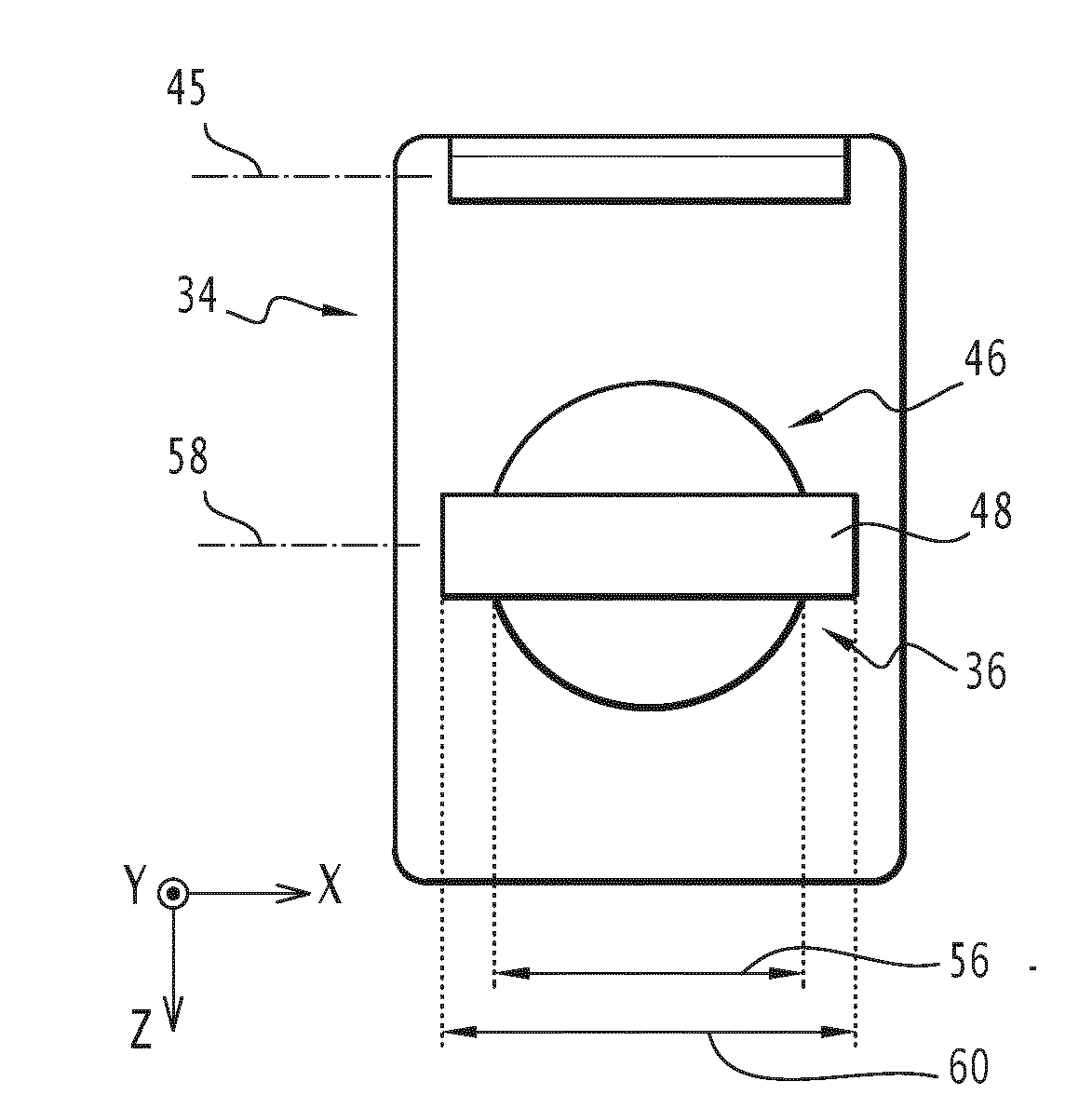 Organe d'amortissement pour un panneau interieur de vehicule automobile, notamment une tablette de plage arriere