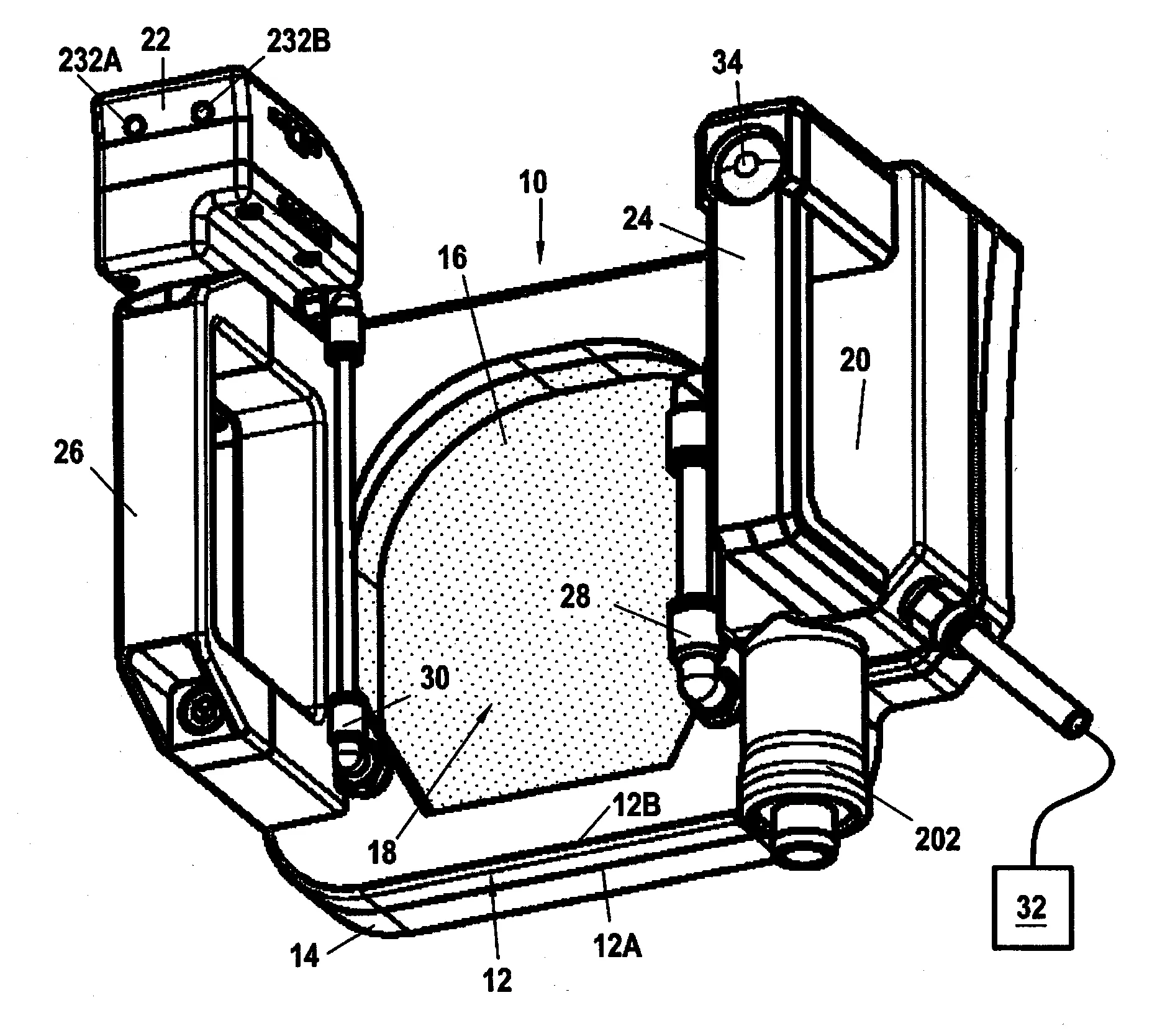 Systeme de collage sous vide d'objets sur un support plan ou incurve