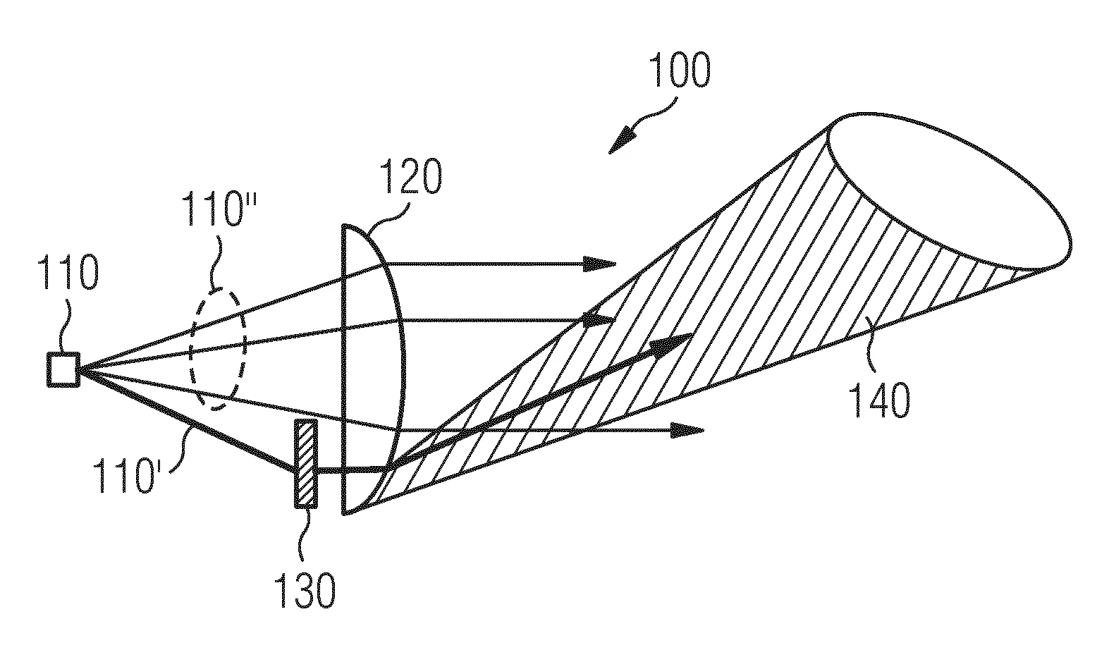 Module d'eclairage a ecran diffractif pour vehicule automobile