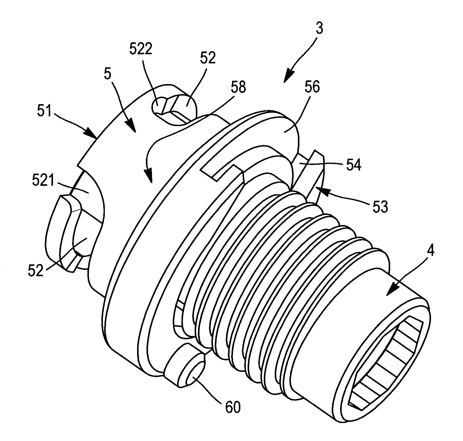 Tube fixe indexe pour boitier de montre et ensemble le comportant
