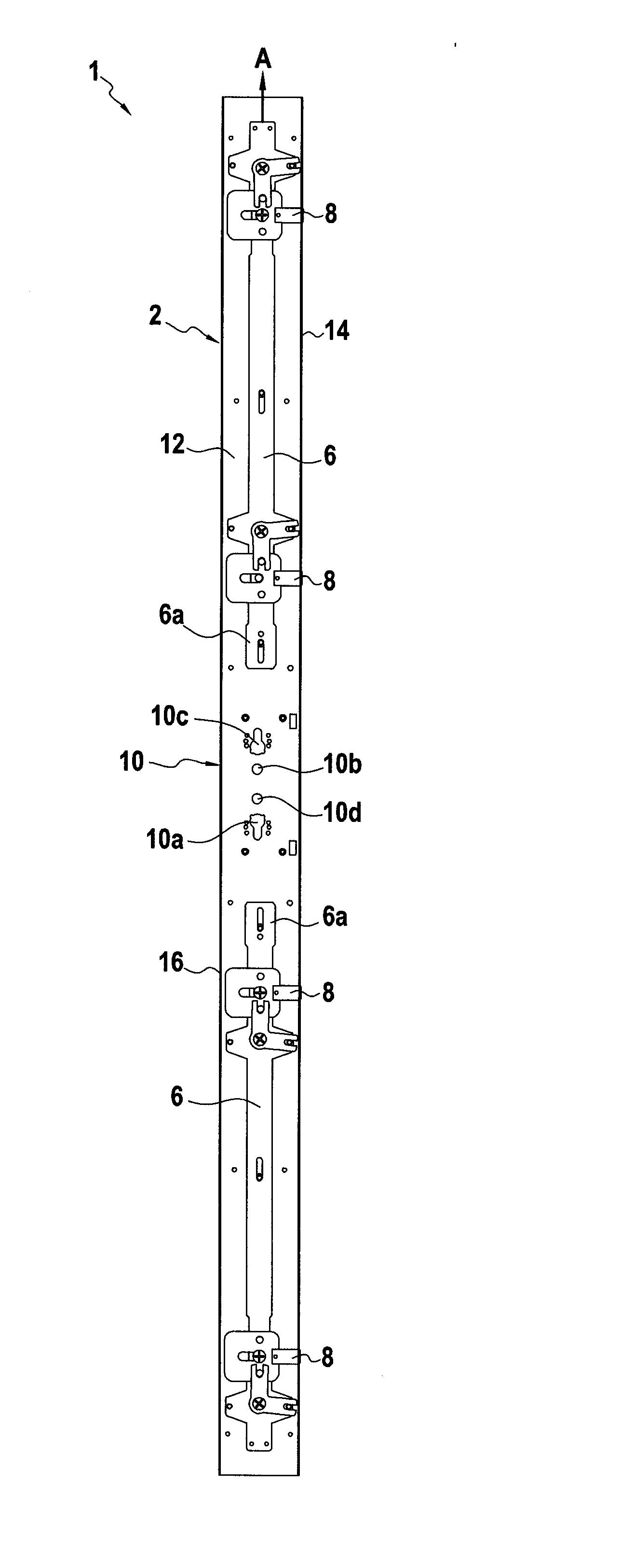 Support pour dispositif de serrure a bandeau, et dispositif de serrure comprenant un tel support