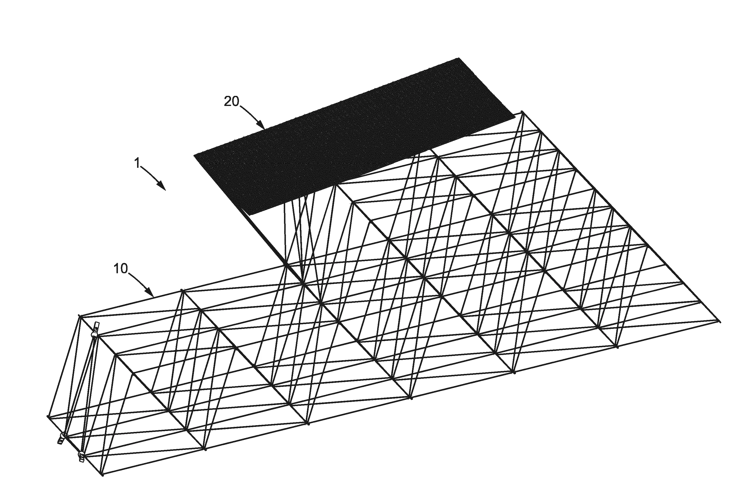 Procede de fabrication dans l'espace de structures de grandes dimensions